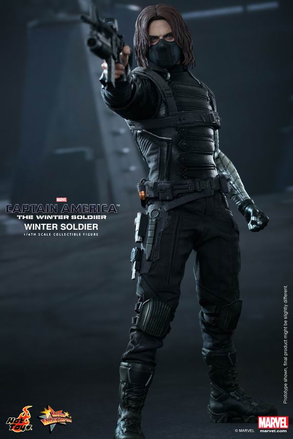 预定结束 hot toys ht mms241美国队长2 冬日战士 冬兵 反派 双头