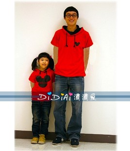  DIDIAI滴滴爱亲子装新款夏装短袖亲子装套装父女装家庭装