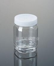 方形透明PET塑料瓶 500G蜂蜜瓶 食品包装瓶 含内盖(A7)