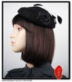 特价出口欧洲 BS686001珍藏版英伦复古羊毛呢子赫本帽