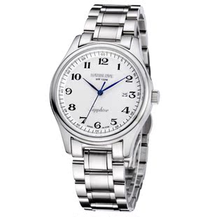  正品包邮 handlove瑞士汉爱精钢男式商务手表石英表防水表 日历表