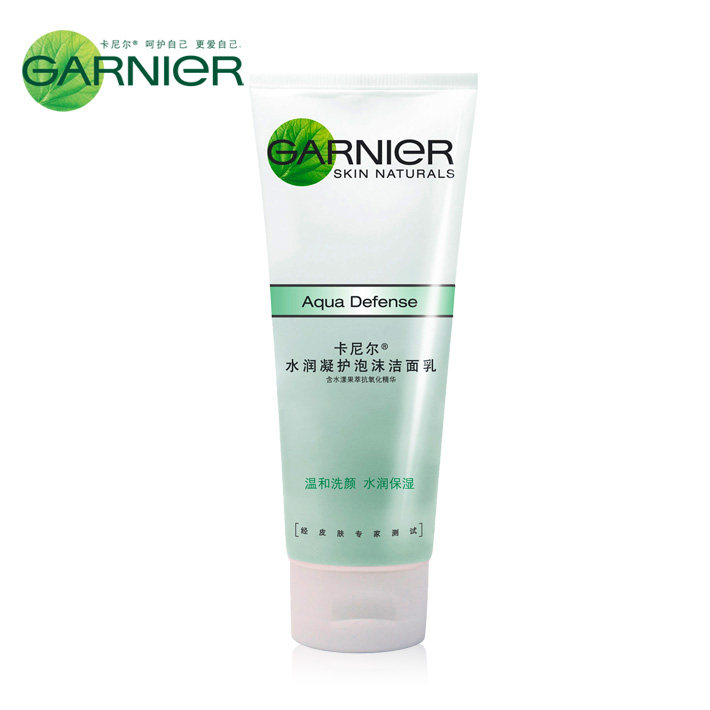 Garnier 专柜正品 卡尼尔 水润凝护泡沫保湿洁面乳100ml 保湿补水