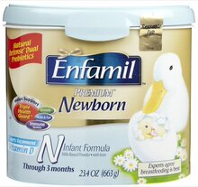 美国直递 美赞臣 Enfamil 金尊新生婴儿奶粉 663克/罐 0-3月 6罐