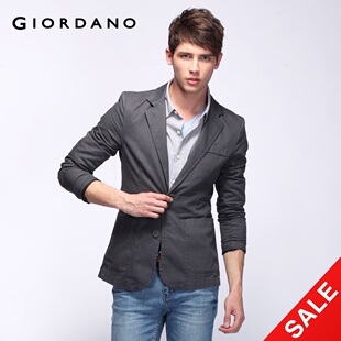 Snap up limited edition Giordano coat men's classic leisure suit with skinny 01071811