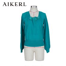 AIKERL艾可儿正品女装秋款 修身百搭套头针织衫毛衫外套3折包邮