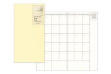 Midori Traveler's Notebook 标准型内芯017| 月历内芯14个月