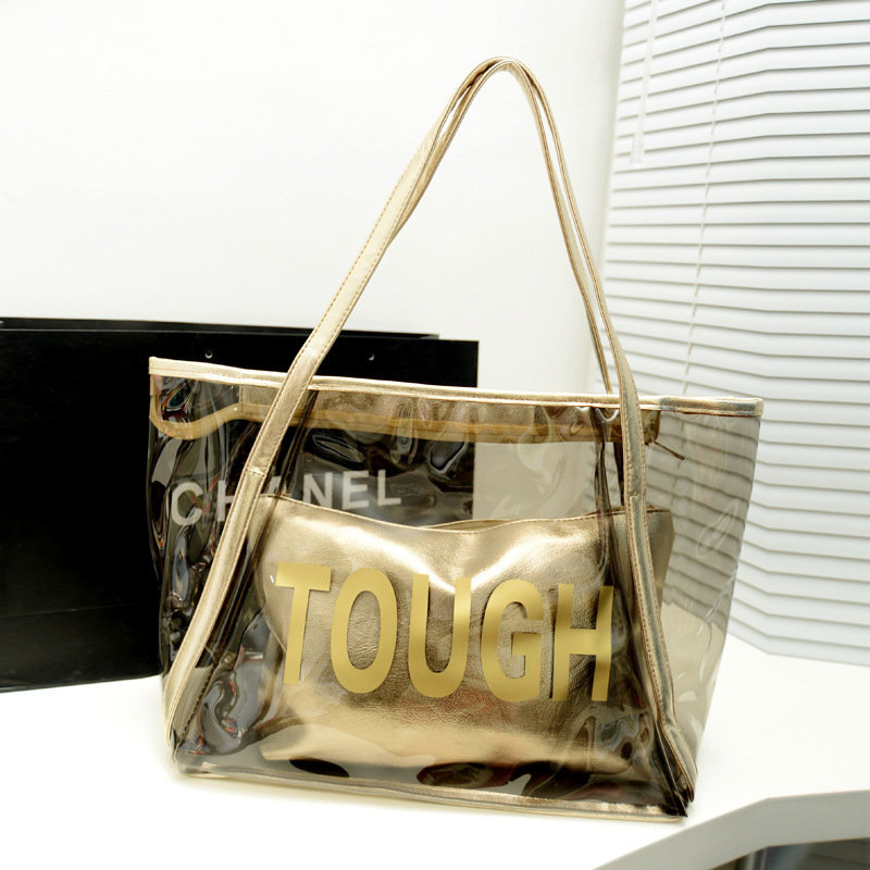 Jelly bag 2016 new pattern summer Korean Edition Master bag Beach Bag Transparent bag letter golden Swimwear Bagin the Sports bag/Outdoor package/Fitting , Satchel/Bag/Leisure package category - from Buy2taobao.com to provide professional Taobao agent buy service