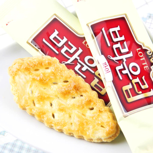  韩国进口零食 乐天LOTTE蜂蜜树叶饼干 松脆酥 好吃的不得了