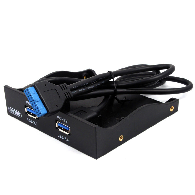 优越者Y-3901 USB3.0 前置面板 两口软驱位  扩展USB3.0接口