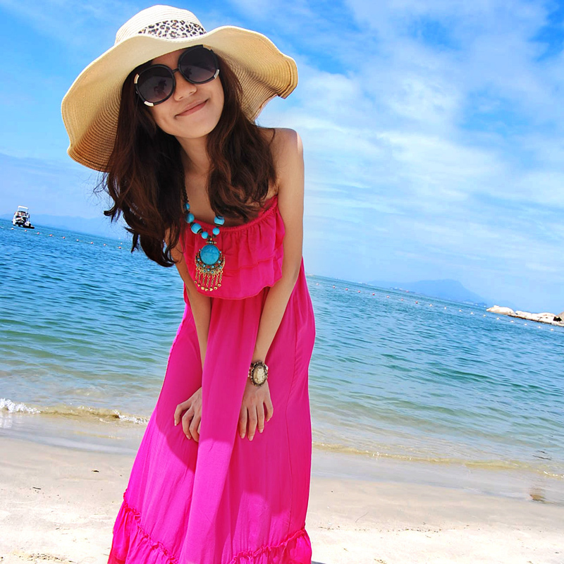 沙滩裙波西米亚大码显瘦...