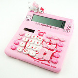 特价Hello kitty卡通立体可爱计算器 公仔造型 精美太阳能计算器