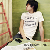 DIOR HOMME韩国人气时尚流行RO-paris修身短袖t恤