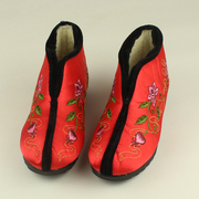 小花园绣花鞋民族风平，跟棉鞋冬季保暖鞋女款中老年妈妈鞋