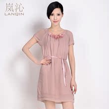 【花气质真丝连衣裙-品牌女装】-热销-精选-天