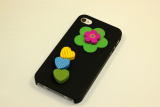Cartoon solid color decals Apple the iphone4S cellphone shell cellphone shell cases accessories