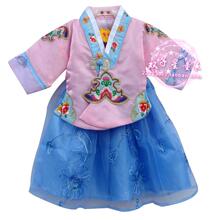 童谣 女童韩国传统礼服 朝鲜服演出服纱裙 幼儿表演影楼拍照特价
