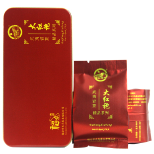  买一送一 乌龙茶 武夷岩茶 武夷山特级大红袍 水仙茶 铁盒装 包邮