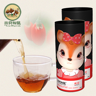  【三只松鼠_枸杞茶】养生茶宁夏中宁特级枸杞王新茶90gx2 AC2