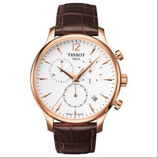  TISSOT天梭天朗系列时尚玫瑰金石英商务男表T063.617.36.037.00