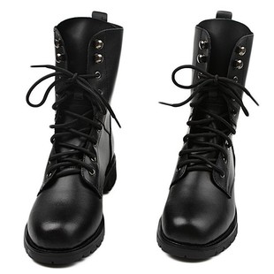  新款男女式帅气军靴马丁靴骑士靴情侣靴真皮女士高筒靴牛皮马靴潮