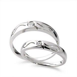  新款 真爱 铂金PT900 钻石情侣对戒 结婚订婚戒指 专柜正品