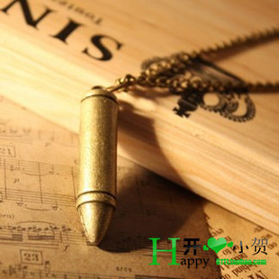  4265 小贺批发 欧美外贸饰品 复古子弹头项链 毛衣链 男女 长款