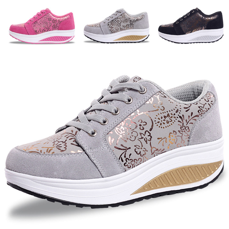 PA inspection/summer leather rocking sneakers women sneakers women's shoes rise shoes Korean fashion casual shoes