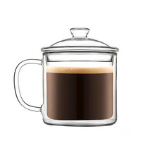 vatiri 玻璃杯 创意 杯子 水杯 双层 耐热 带盖 纯真年代 BL0183