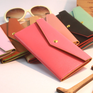 Latest kissme han long envelope wallet card bag of female money purse