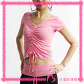  爱衣绵绵 俏丽桃红 特价瑜伽服套装莫代尔瑜珈服健身服QLT21