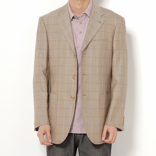  庄吉52宽松型48窄领型50均码羊毛长袖商务休闲西服 衣服 男装