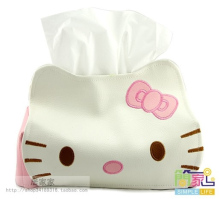 E5724 简家 特大促销  可爱hello kitty皮革纸巾抽
