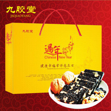 东阿正品九胶堂阿胶糕块1440g装240g*6袋 滋补固元膏特产礼盒包邮