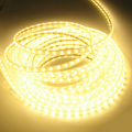 珈发220V LED灯带 贴片灯条3528 60珠 吊顶灯槽灯带 暖白超亮特价