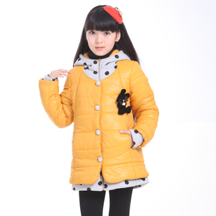  淘金币 哈利熊童装女童新款女大童时尚棉衣棉服儿童棉袄外套