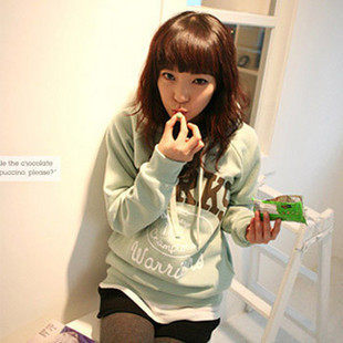 韩国时尚正品现货 Spark 加厚抓绒<span class=H>卫衣</span>秋装新款爆款<span class=H>女</span>装