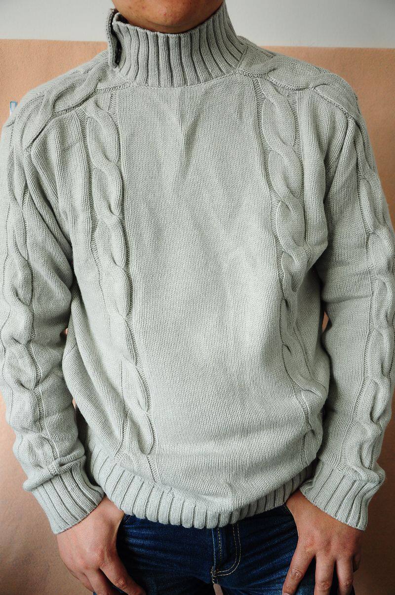 【组图】男士<em>高领毛衣</em>,<em>高领毛衣领口</em>编织视频