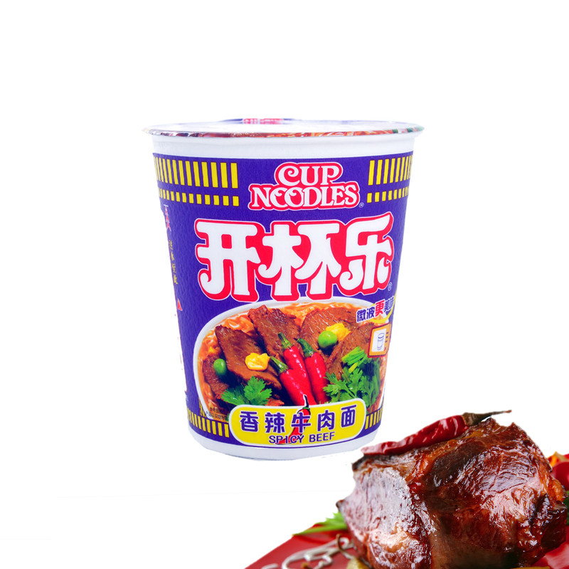 【天猫超市】日清 开杯乐香辣牛肉方便面 84g/杯