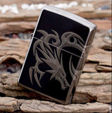 2011原装正品<span class=H>zippo</span>打火机<span class=H>zippo</span>正版 zppo限量版黑冰飞龙之魂zipoo