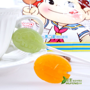 不二家棒棒糖 清爽型水果糖20支装4种口味 可爱动物造型125g