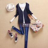 2012 新款春装 女装 空调衫 防晒衫长袖针织衫 开衫小外套 有大码