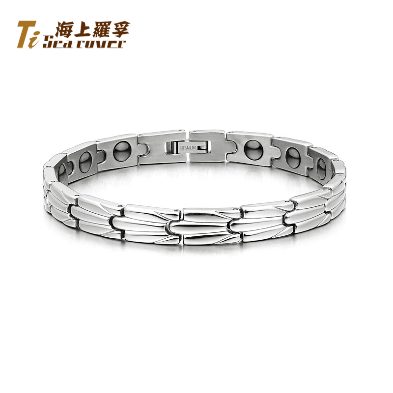 韩版时尚男士手链 防辐射抗疲劳磁疗纯钛钢锗保健饰品 可刻字礼物 韩版时尚男士手链 防辐射抗疲劳磁疗纯钛钢锗保健饰品 可刻字礼物