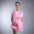 快乐屋 2012孕妇装夏装  圆领短袖 孕妇哺乳上衣 外出661044