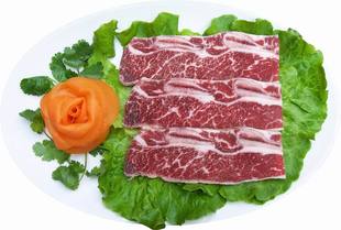 七夕美食 肉制品牛肉原味 美国特级无骨牛小排黑标200g牛排秒杀