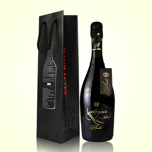  意大利进口金奖香槟酒 朗布鲁斯柯 半干红起泡葡萄酒 送提袋包邮