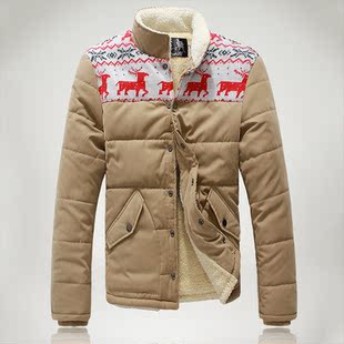  亏本98包邮小鹿棉衣男冬装新品棉服韩版时尚立领毛男外套棉袄8