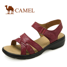 Camel 骆驼 头层牛皮 81111601 女凉鞋 2012新款 舒适休闲女鞋