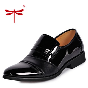 红蜻蜓男鞋正品鞋春季新款男士真皮商务正装休