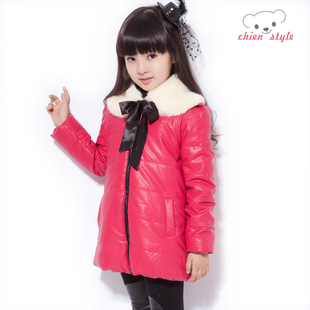  淘金币 童装儿童棉衣外套 女童棉服新款韩版中大童皮衣棉袄