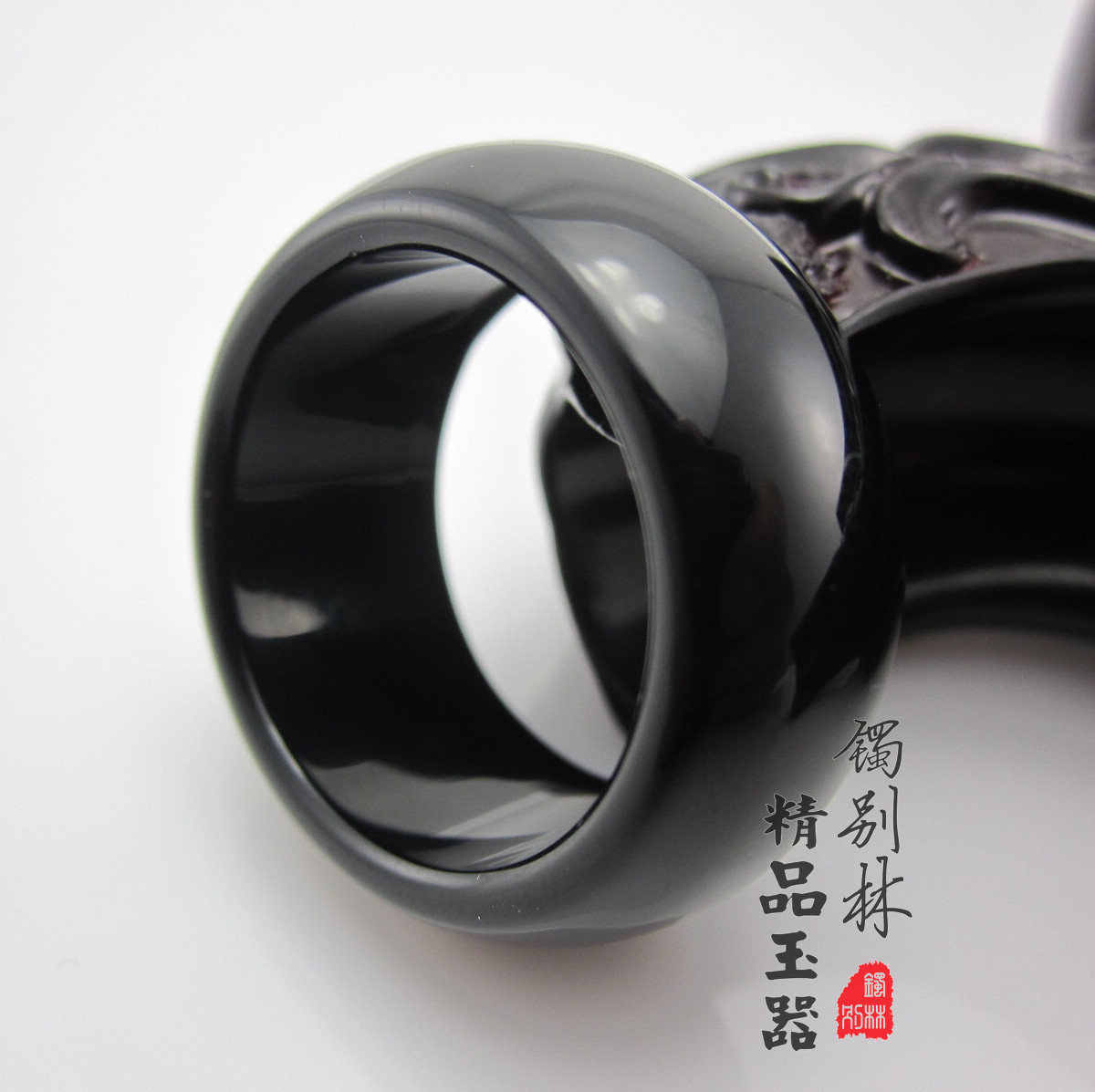 镯别林玉器 天然黑玛瑙戒指 玉戒指男士 尾戒 玉指环女款 玉扳指|msdalam kategori barang kemas/berlian/Emerald/emas, jed semula jadi yang lain, barang kemas - dari Buy2taobao.com untuk memberikan perkhidmatan ejen Taobao profesional membeli